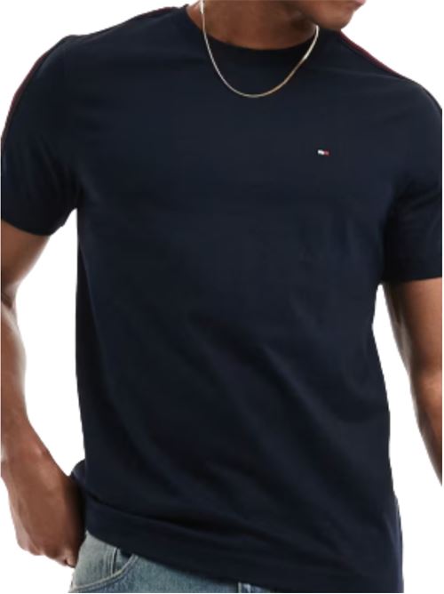 T-shirt con righe sulle  maniche Tommy Hilfiger Tommy Hilfiger | MW0MW38632DW5